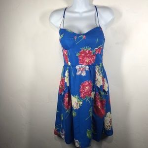 American Eagle blue floral dress size small